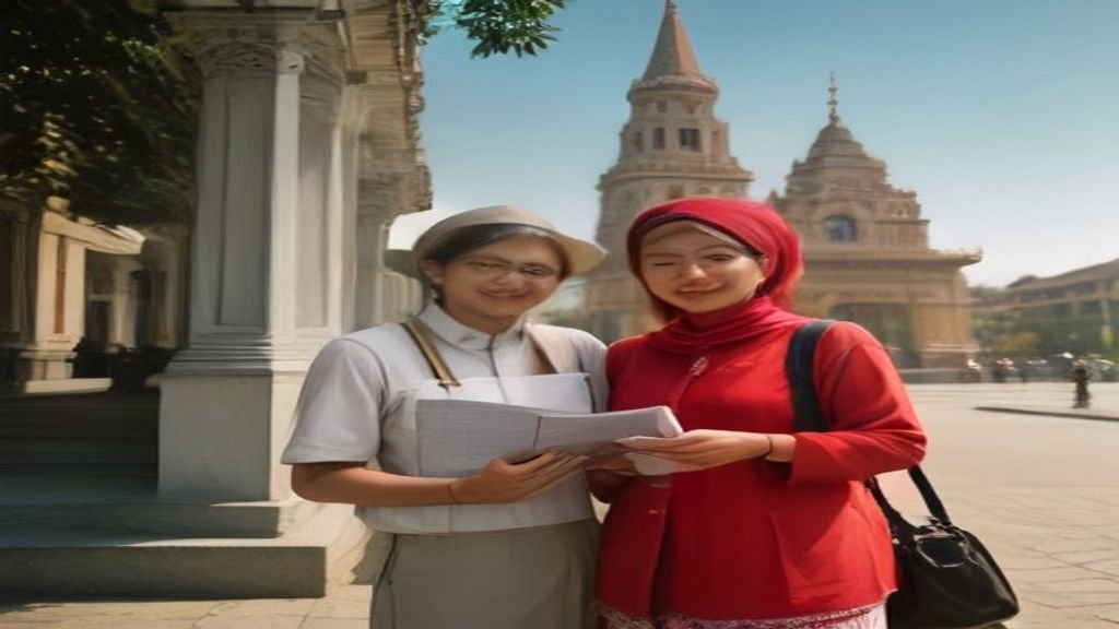 Pemandangan ikonik Patung Sura dan Baya sebagai destinasi wisata Surabaya paling populer dan bersejarah.